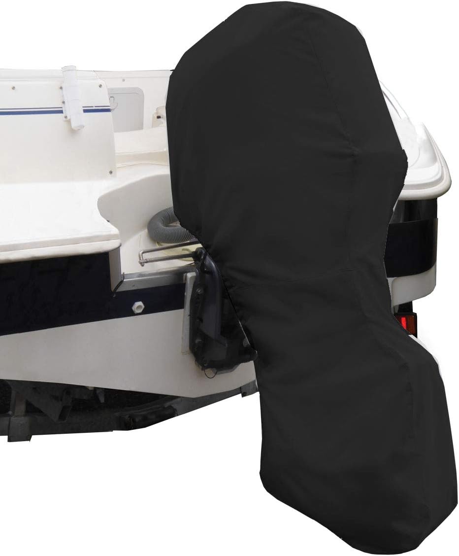 Oceansouth Full Outboard Motor Engine Cover Black Fits Motors from 9.9hp to 30hp Pack of 2