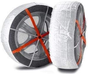 AUTOSOCK AS685 Traction Wheel and Tire Cover for Ice & Snow Easy Install Tire Chain Alternative with Emergency Safety Flare