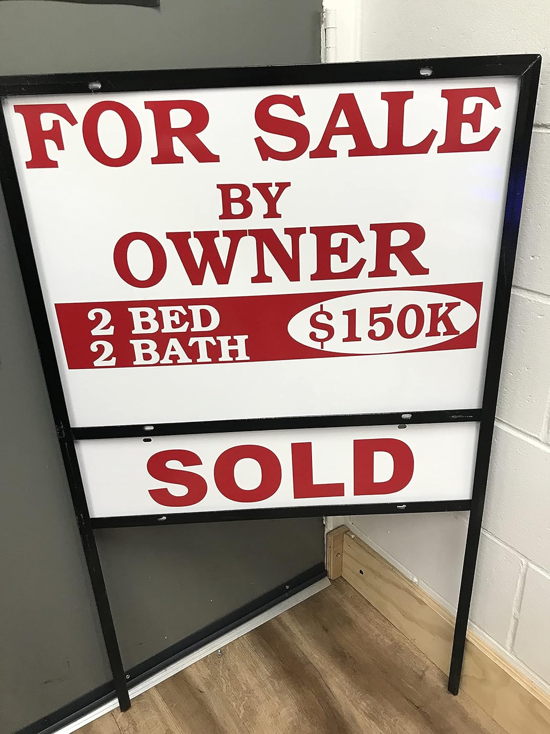 Real Estate Sign Riders, 5 Pack Premium Metal Signs Rider 6” x 24