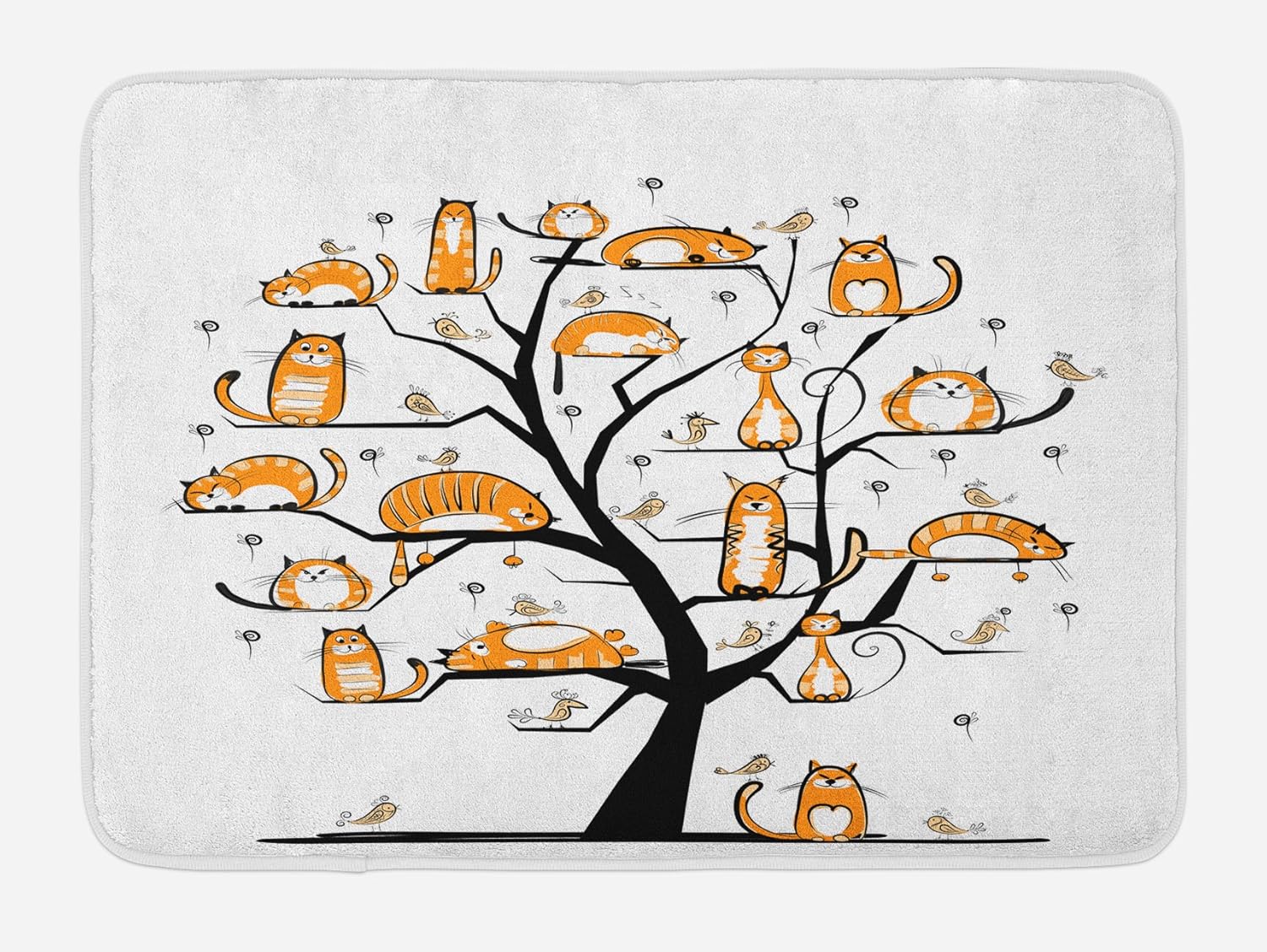 Lunarable Egyptian Print Bath Mat, Egypt Hieroglyphics Old Logographic Details Alphabetic Elements, Plush Bathroom Decor Mat with Non Slip Backing, 29.5