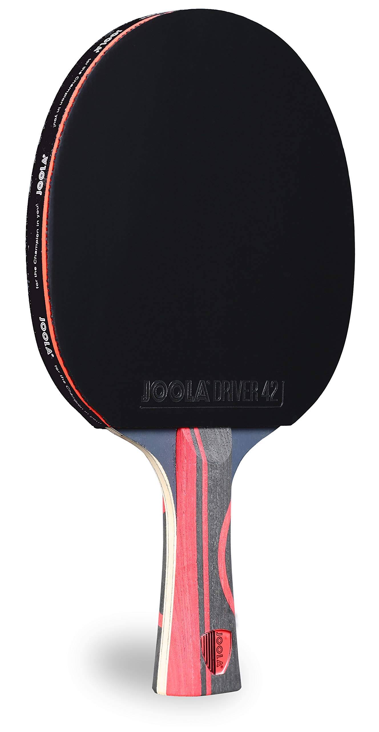 JOOLA Infinity Edge Table Tennis Racket with Driver 42 Rubber Red