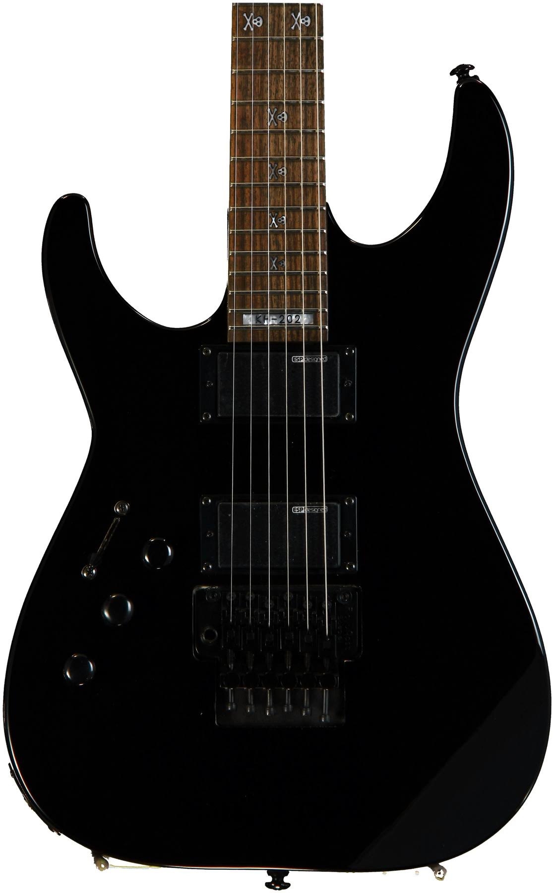 ESP LTD Kirk Hammett Signature 202 Left-Handed Electric Guitar - Black