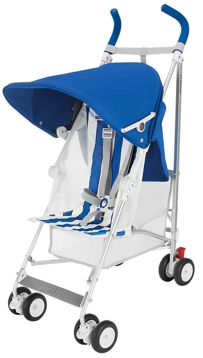 Maclaren Volo B-01 Stroller, Blue/White