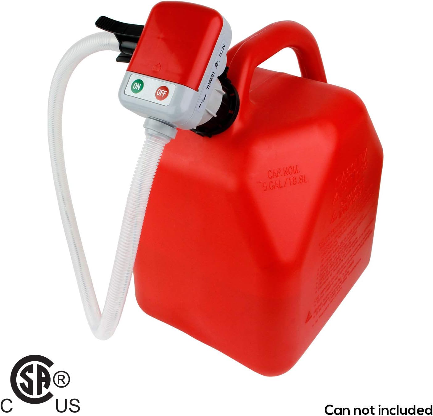 TERAPUMP 4th Gen Gas Can Fuel Transfer Pump / No More Gas Can Lifting, Fits numerous Gas Cans (Advanced Auto-Stop Sensor, & Flexible In-and-Out Take Hose) Pack of 2