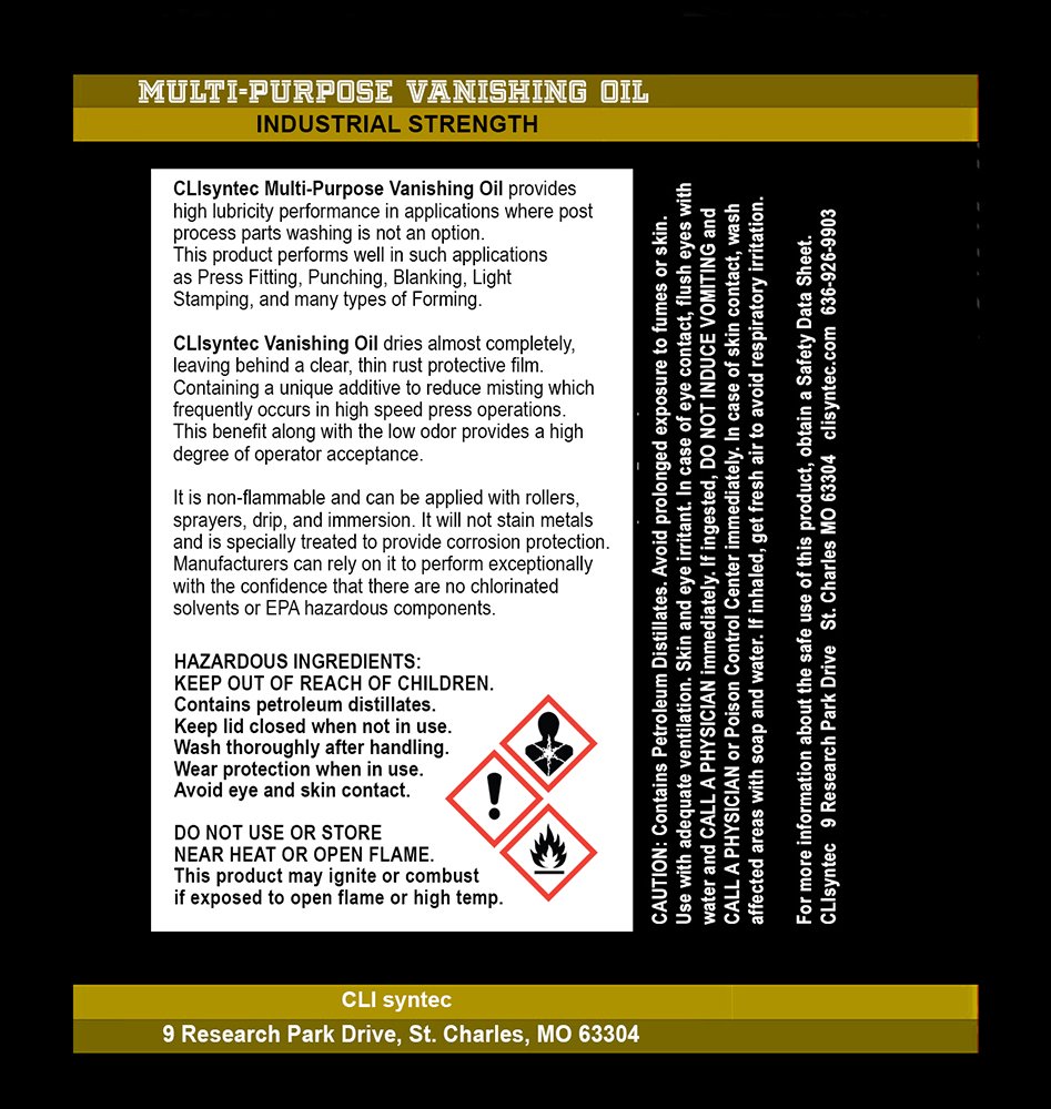 Premium Vanishing Oil - 128 FL. OZ. (1 Gallon) Multi-Purpose Pack of 2