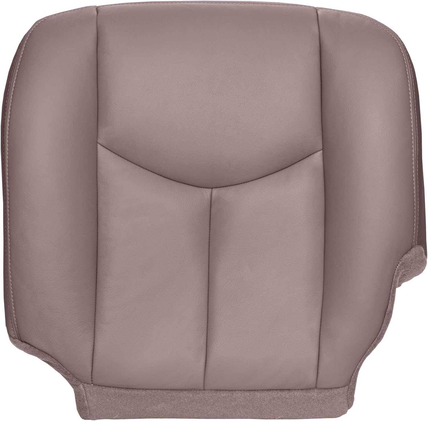 The Seat Shop Driver Bottom Replacement Seat Cover - Very Dark Pewter (Dark Gray) Leather (Compatible with 2003 - 2006 Chevrolet Silverado and GMC Sierra)