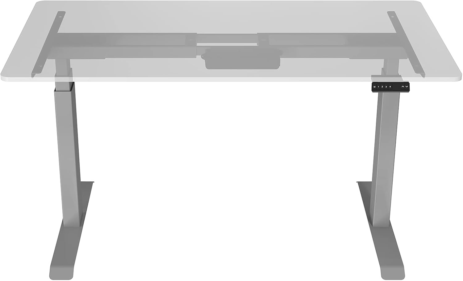 AITERMINAL Electric Standing Desk Frame Dual Motor Height Adjustable Desk Motorized Stand Up Desk-Black(Frame Only)