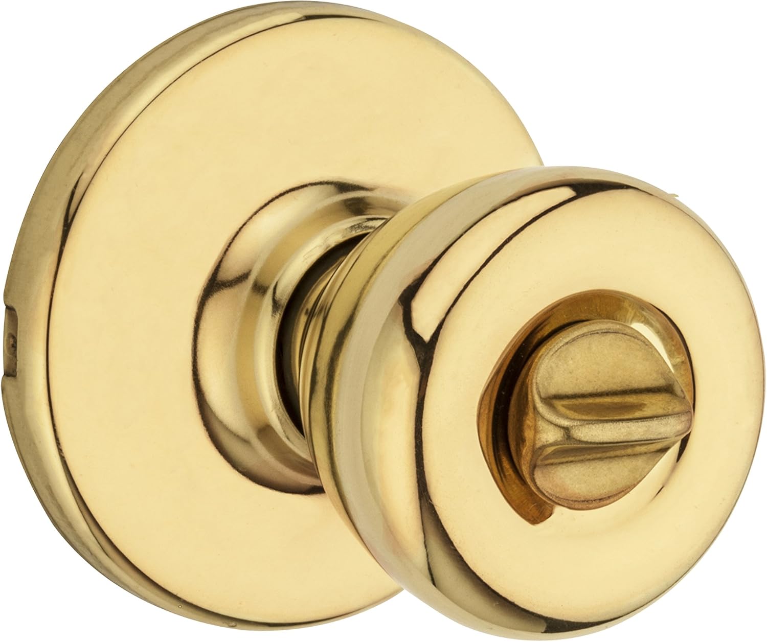 Kwikset 93001-923 Tylo Privacy Bed/Bath Knob In Polished Brass