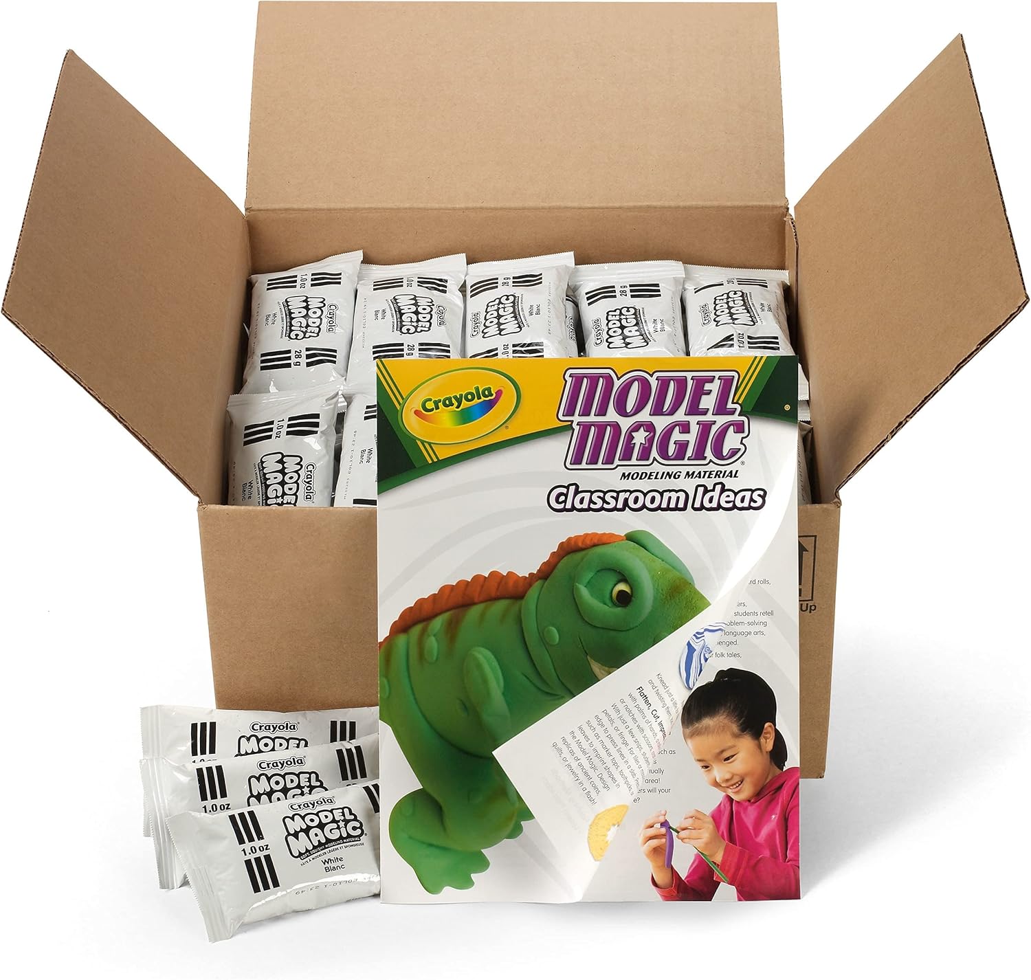 Crayola Model Magic, School Supplies Classpack, Modeling Clay Alternative, 1 oz, Packs, 75 Count Pack of 2