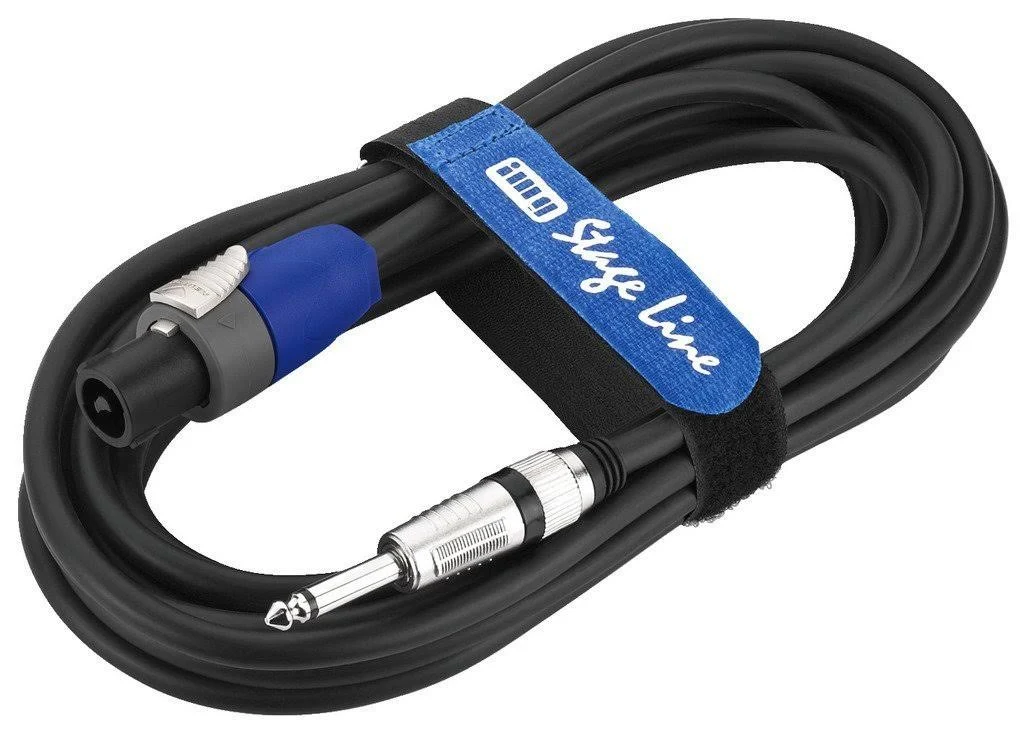 Img Stage Line MSCN-8100/SW Speakon to Jack Speaker Cable 10M - Black