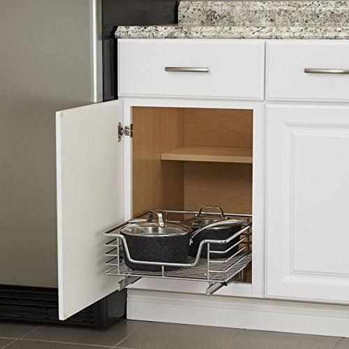 Household Essentials 7119 Rolling Triple Laundry Sorter on Wheels - Storage Organizer- Black Steel Frame