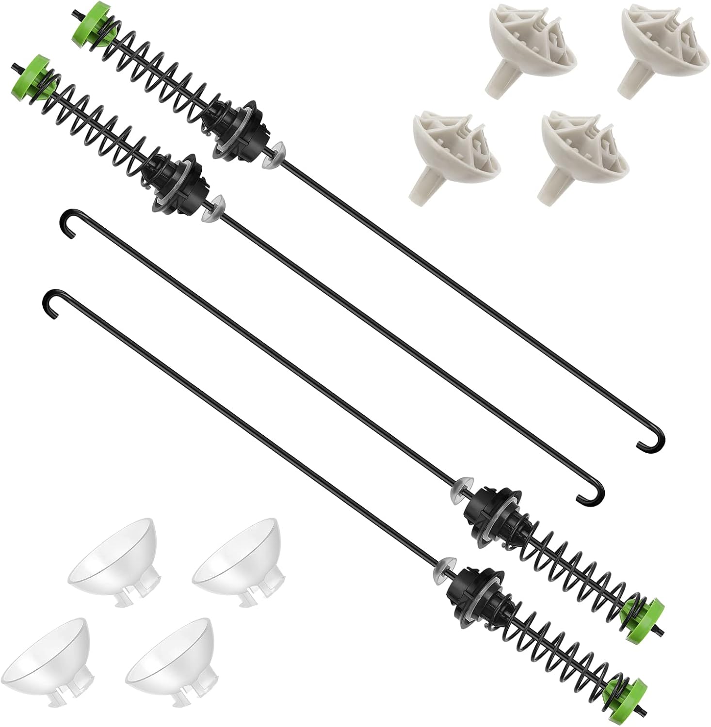 W11130362 Washer Suspension Kit Compatible with Whirlpool Kenmore Amana Maytag Washing Machines - Replace MVWC565FW1, MVWC565FW0, WTW5000DW2, WTW5000DW0, WA45H7000AW, RTW4516FW1, WTW5000DW1