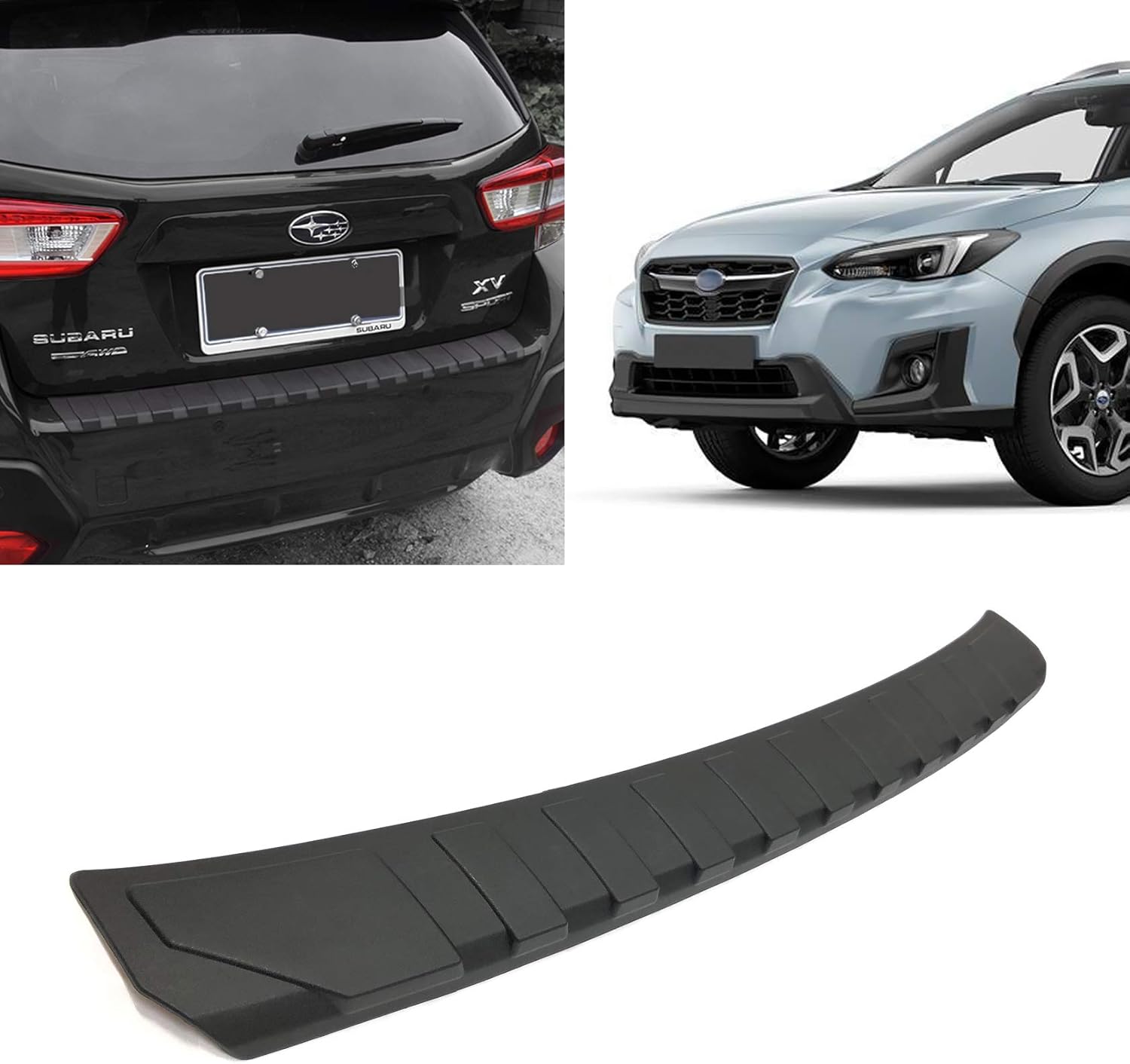 Toryea Rear Bumper Protector Guard Accessory Trim Cover Compatible with Subaru XV Crosstrek 2018 2019 2020 2021 2022