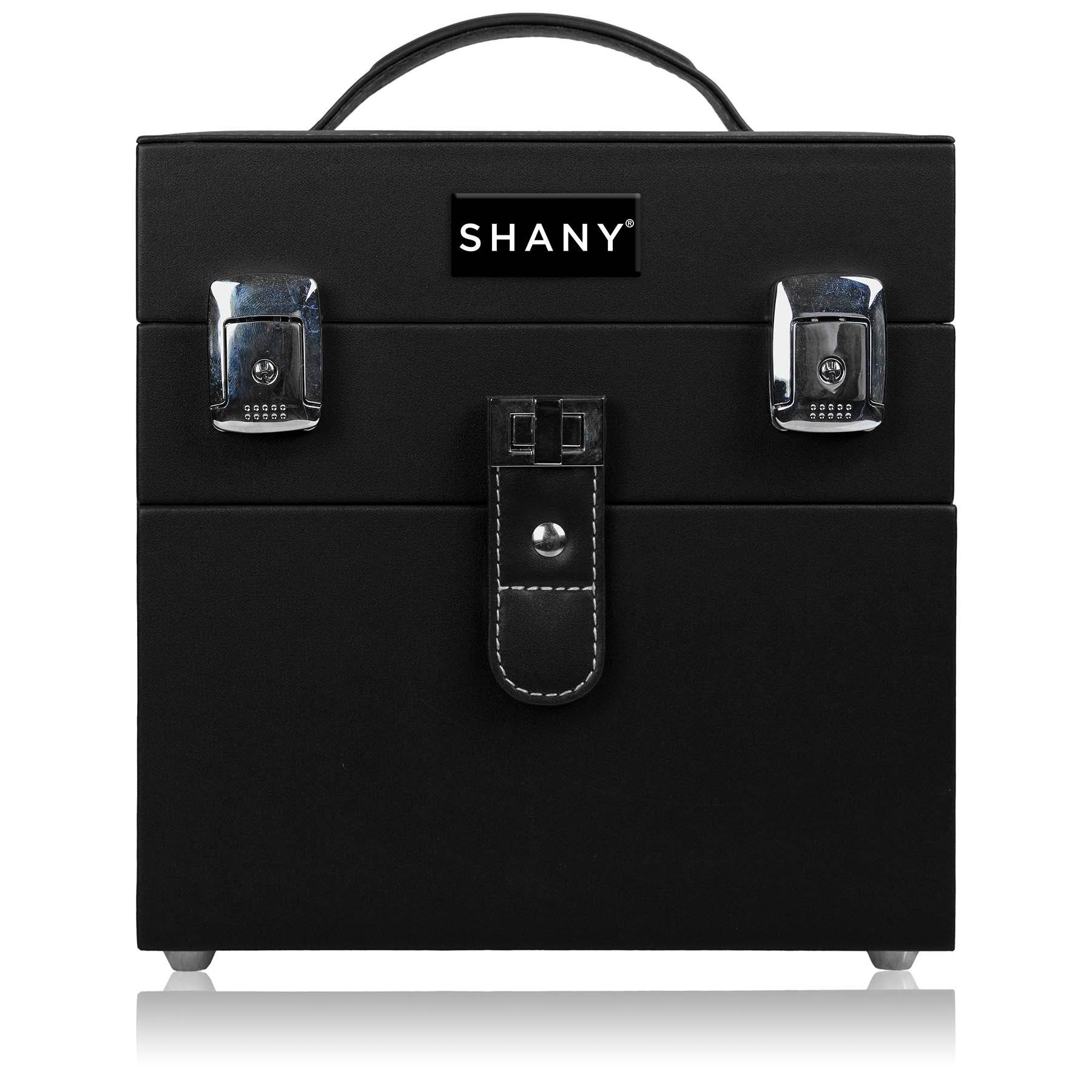 Shany Color Matters - Nail Accessories Organizer and Makeup Train Case - Black