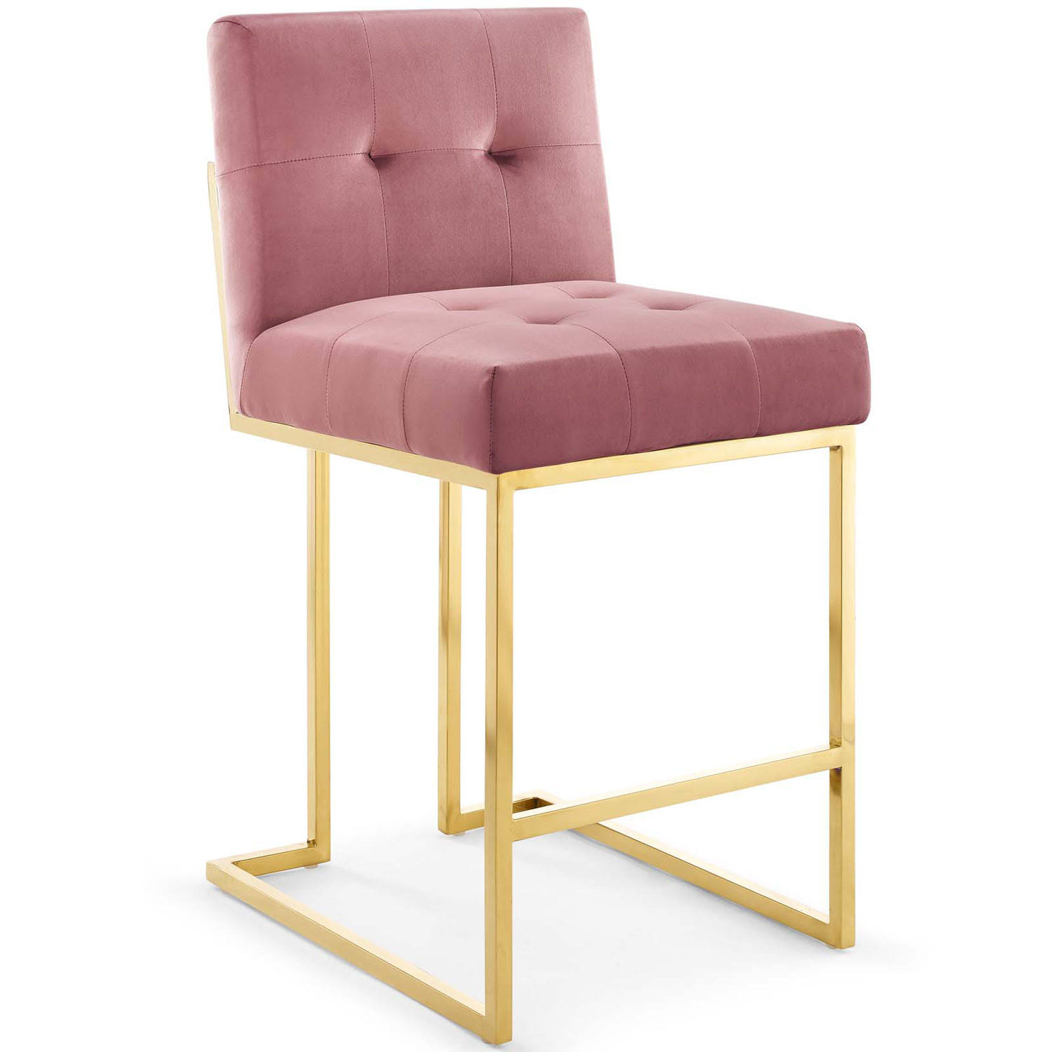 251 First Cooper Counter Stool in Gold/Dark Pink, Luxury u0026 Glam | Bellacor
