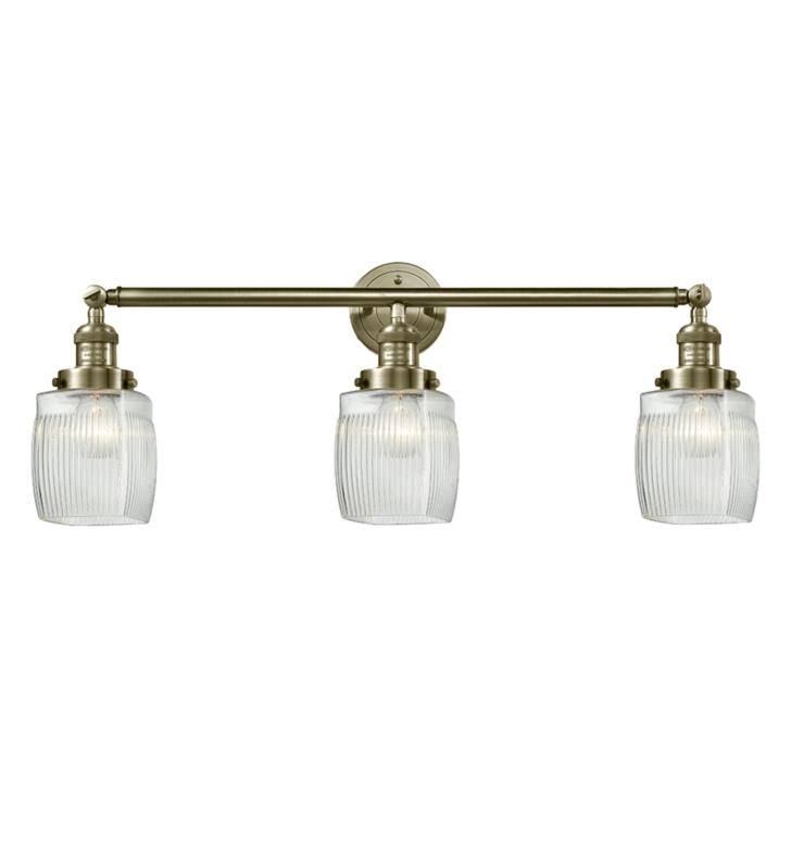 Innovations Lighting Colton 3 Light Bath Vanity Light 205 BK S G302 (Black)