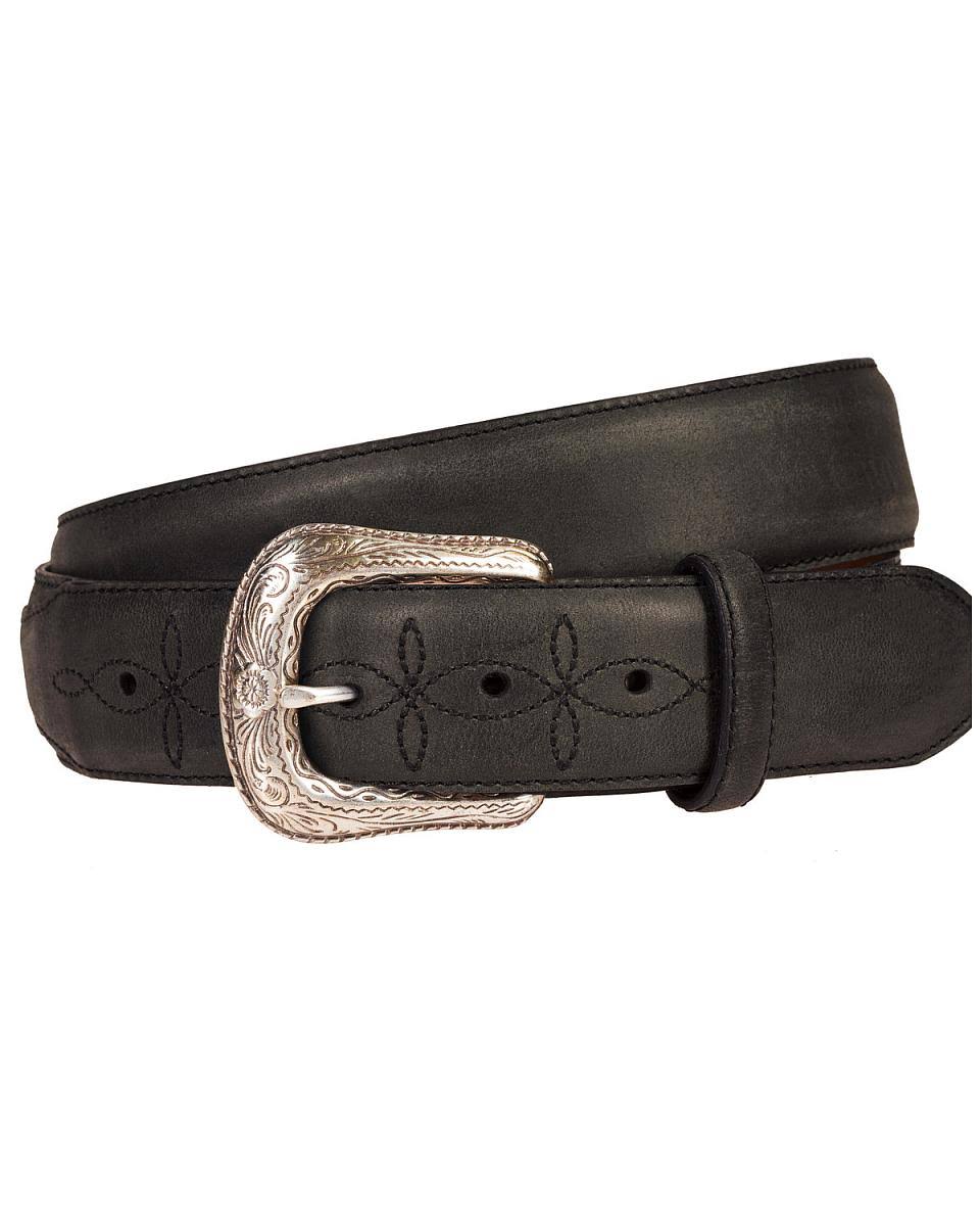 Wrangler Black and Brown Crazyhorse Billet Belt