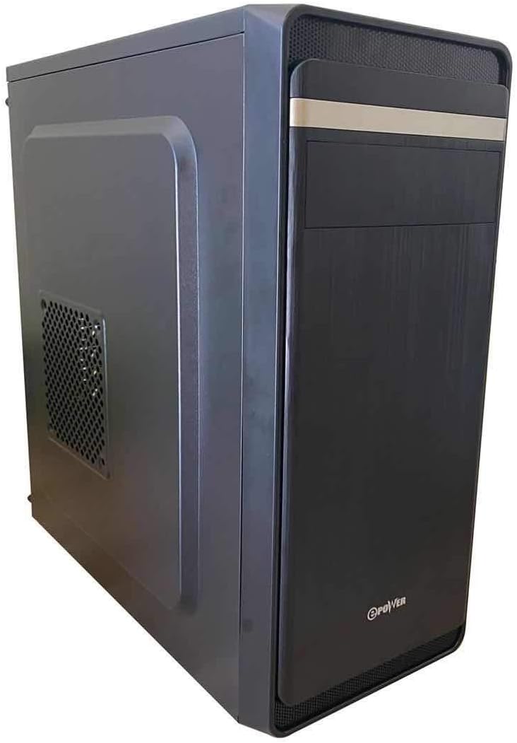 EPOWER EP-2002BB-450 ATX/mATX Med Tower Case with 450W Power Supply Pack of 2
