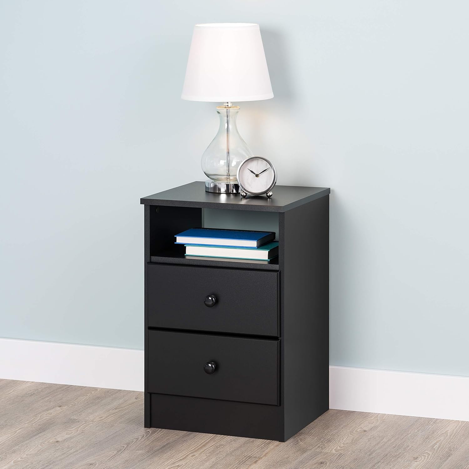 Prepac Astrid 2-Drawer Nightstand, Espresso
