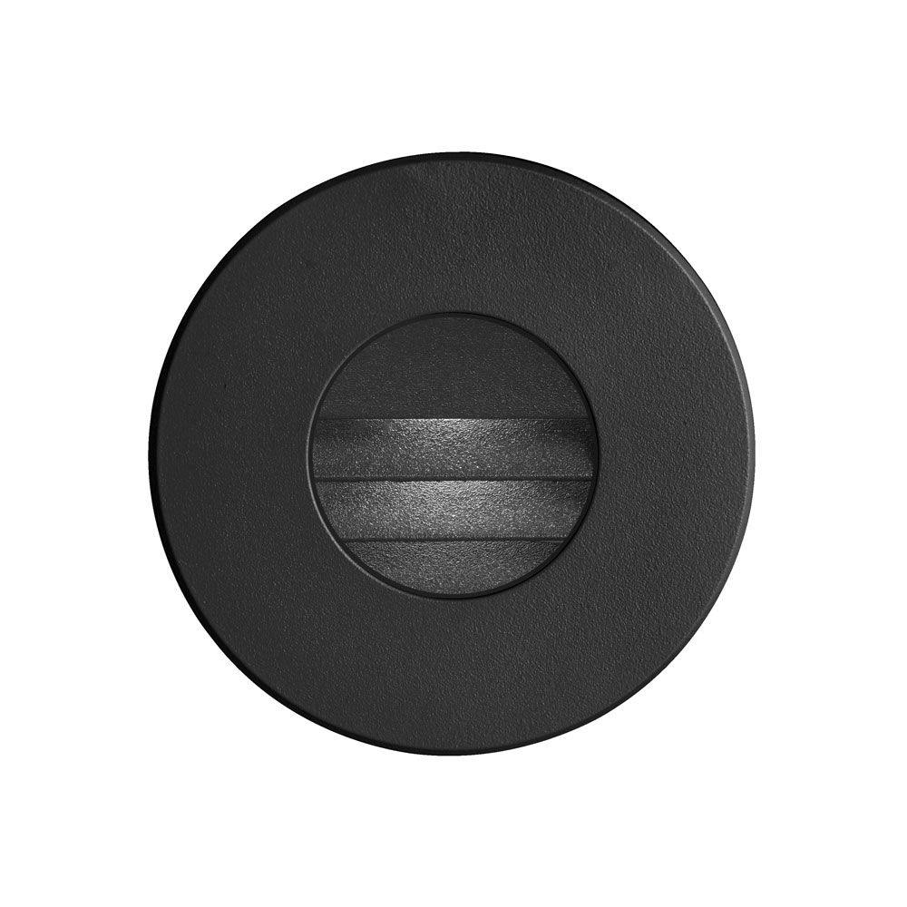 Dainolite DLEDW-330-BK (K)Black Round In/Outdoor 3W LED Wall Light
