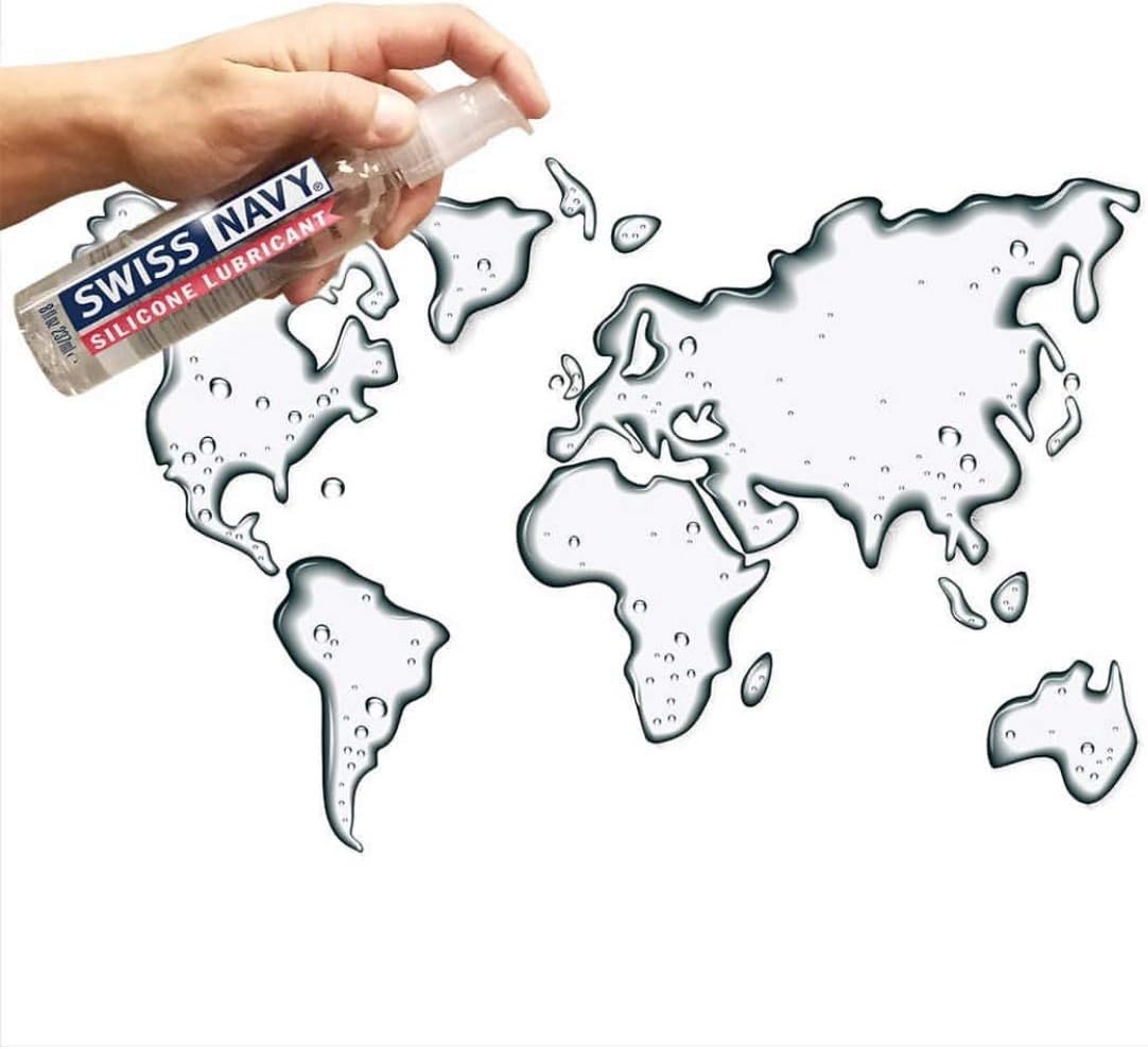 Swiss Navy Premium Silicone-Based Personal Lubricant & Lubricant Sex Gel for Couples, 32 oz. Pack of 2