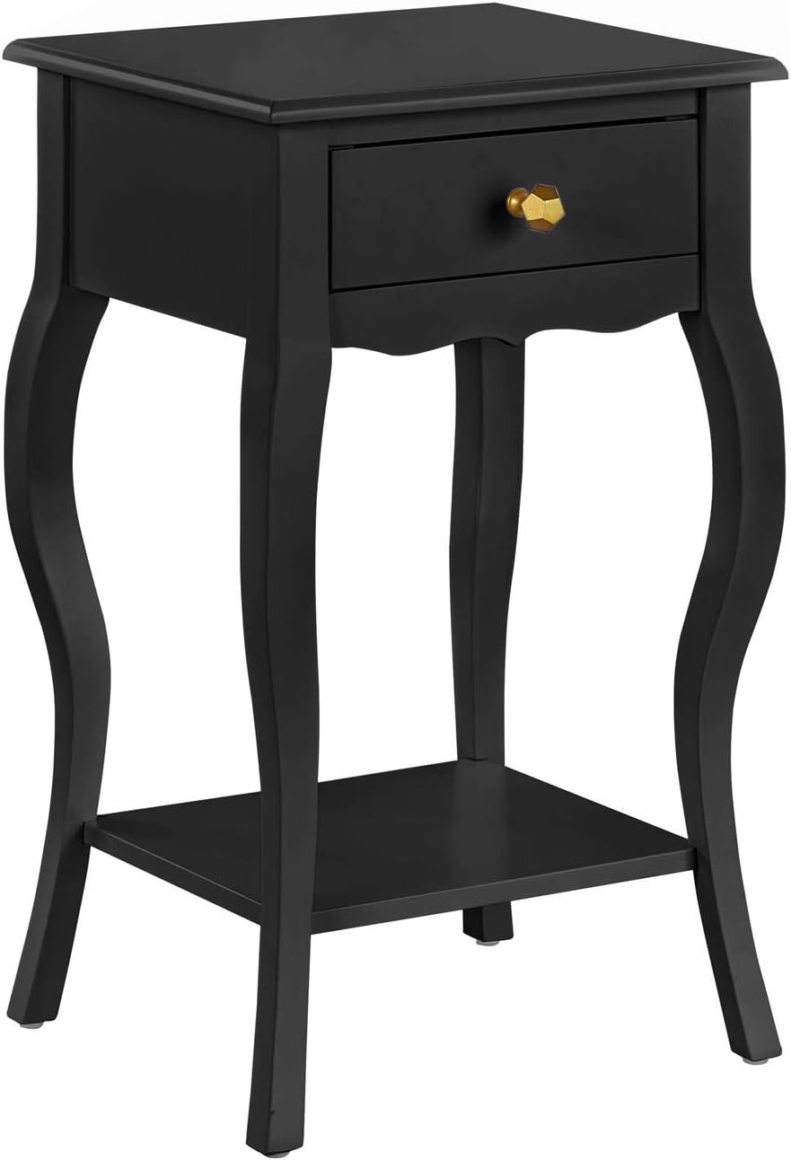 Kennedy Accent Table, Black Pack of 2
