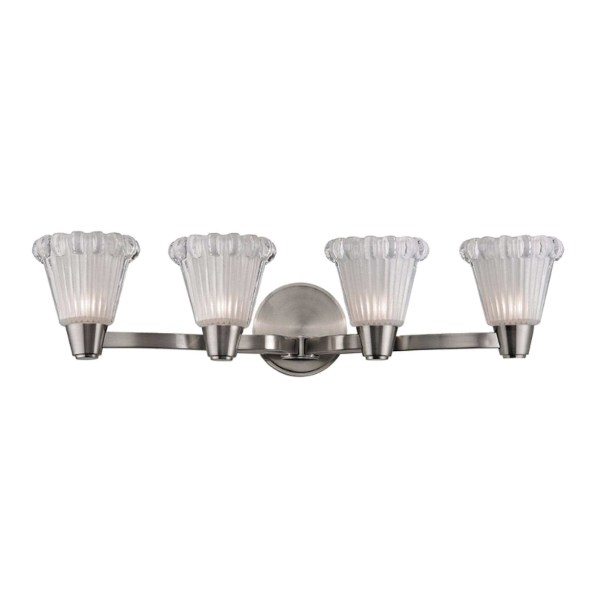 Hudson Valley 3444-SN Varick 4 Light Bath BRACKET, Satin Nickel