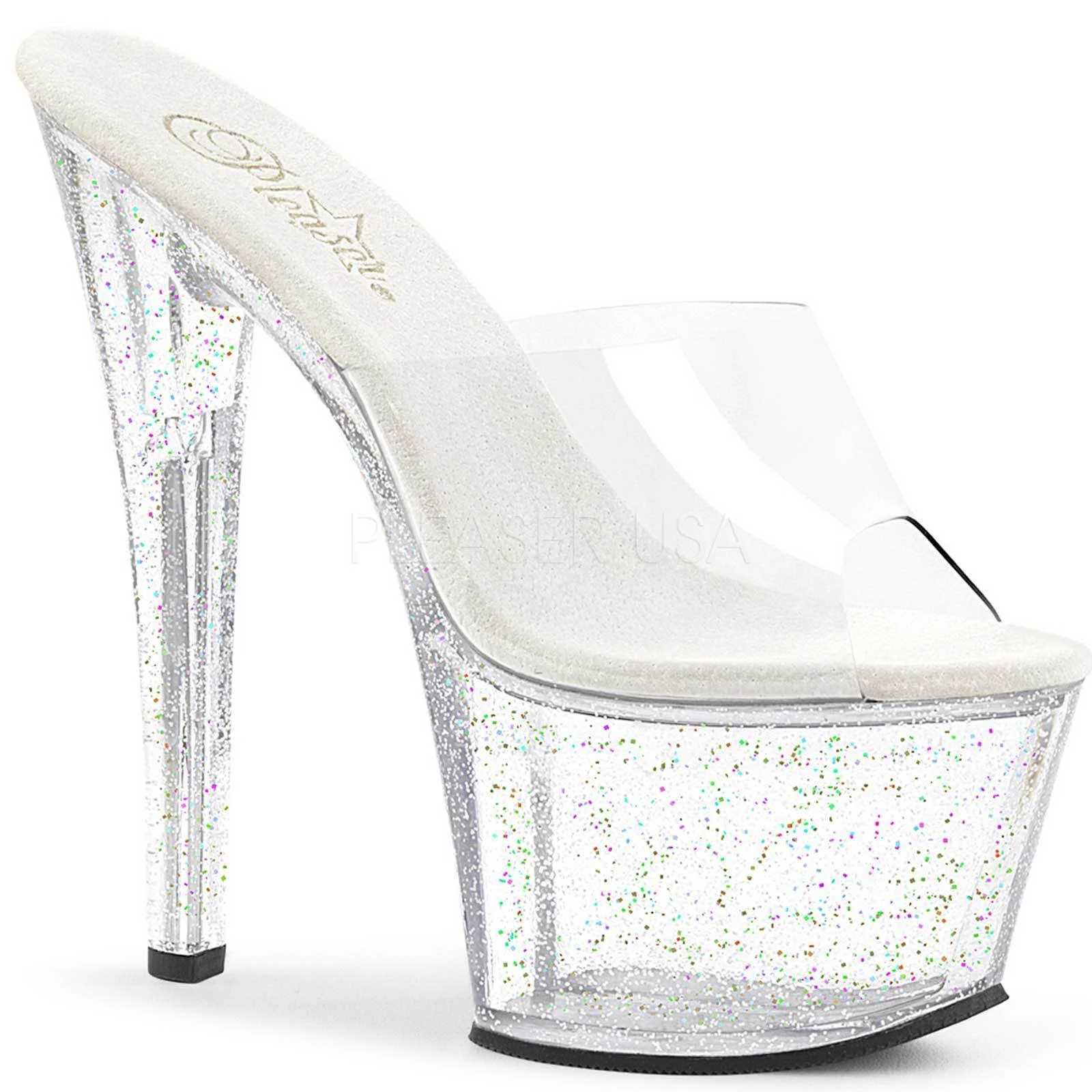 Pleaser - SKY-302SRS 6 / Clear/Black Srs