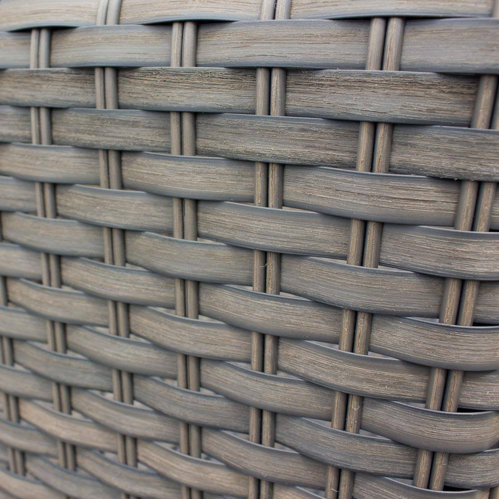 Oasis Chaise Outdoor Wicker Patio Furniture in Black - TK Classics Oasis-1X-Black