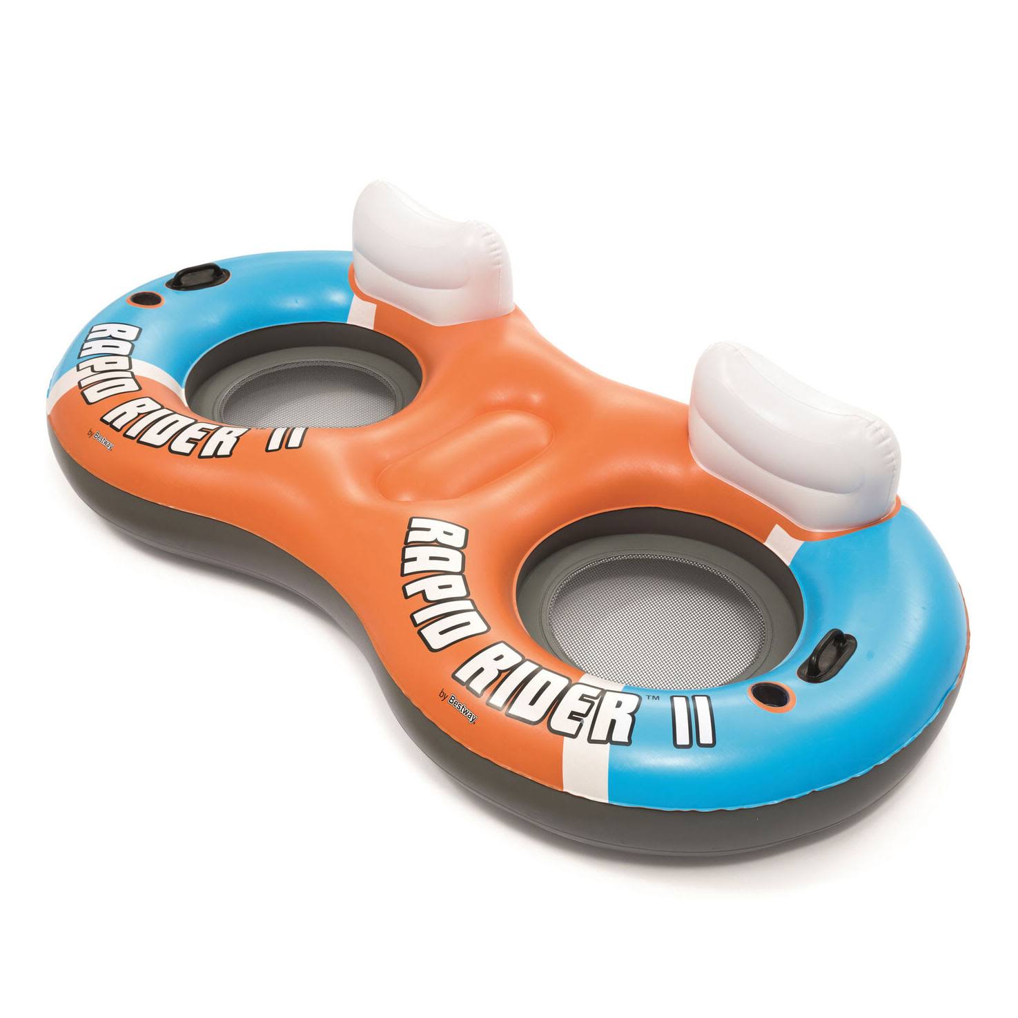 Bestway Rapid Rider II 102x22 Inflatable Floating Pool Raft (Open Box) (2 Pack)