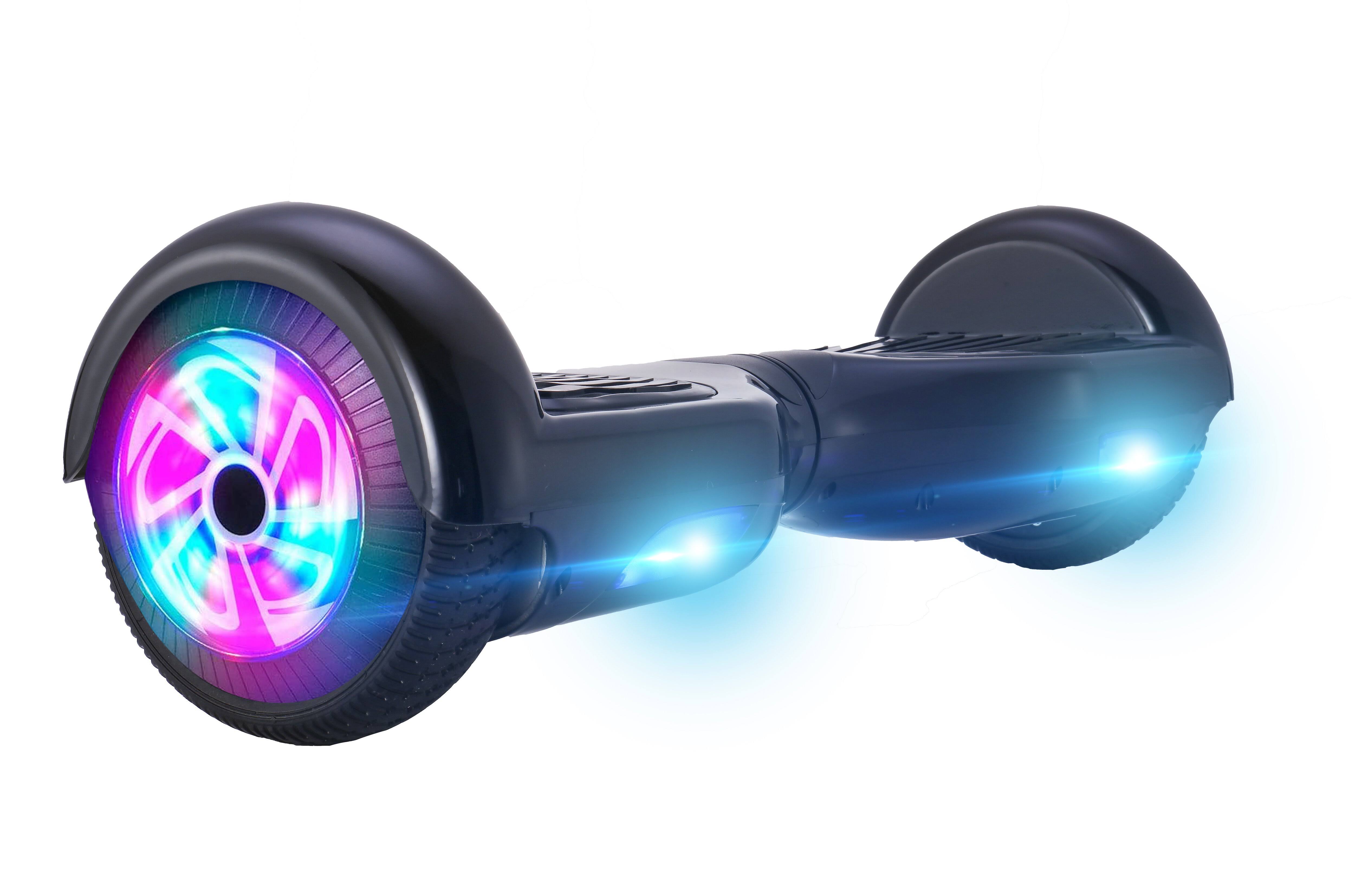 GlareWheel Black Hoverboard Light Up Wheels Ul2272 Certified