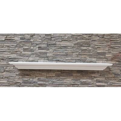 Charlton Home Maddington Fireplace Mantel Shelf Finish: Black, Shelf Length: 72x22
