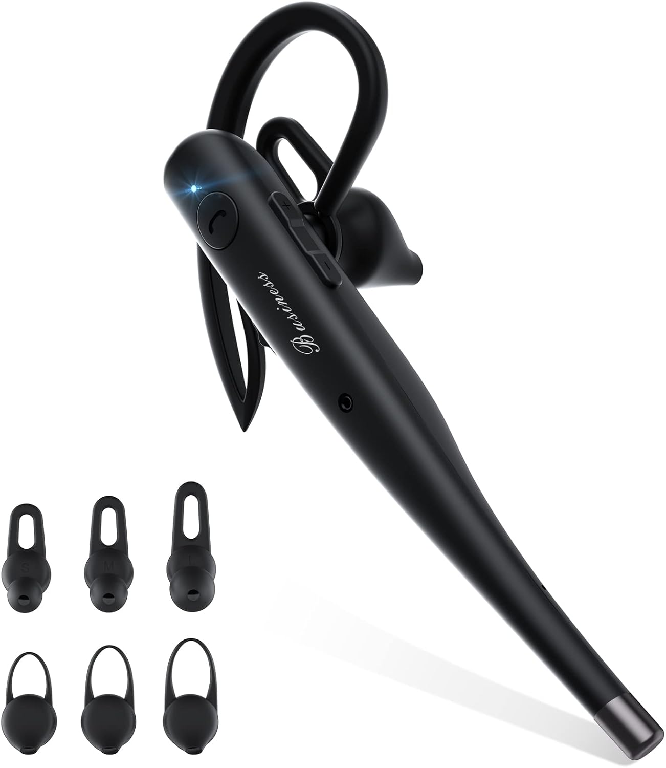 Bluetooth Headset V5.1 with Mic Bluetooth Headset Built-in Active Noise Cancelling Dual Microphone Wireless Headset, Truck Driver Bluetooth Headset Suitable for All Kinds of Smartphones,