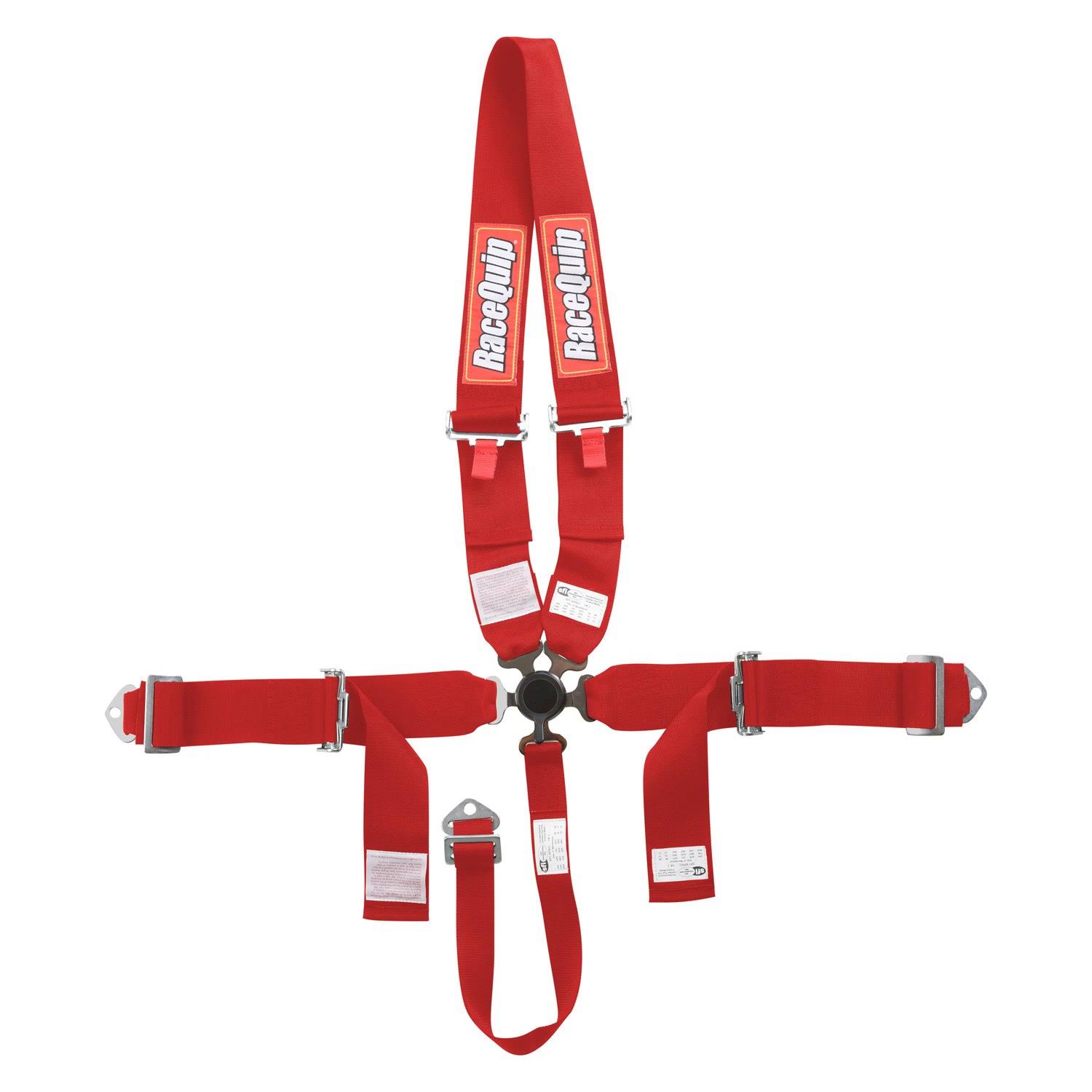 Racequip Camlock Harness Dragster U Belt Red 748018