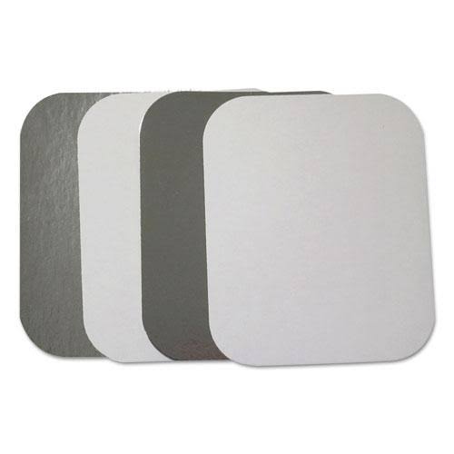 Durable Packaging L245500 Flat Board Lids for 1.5 lb Oblong Pans, 500 /carton