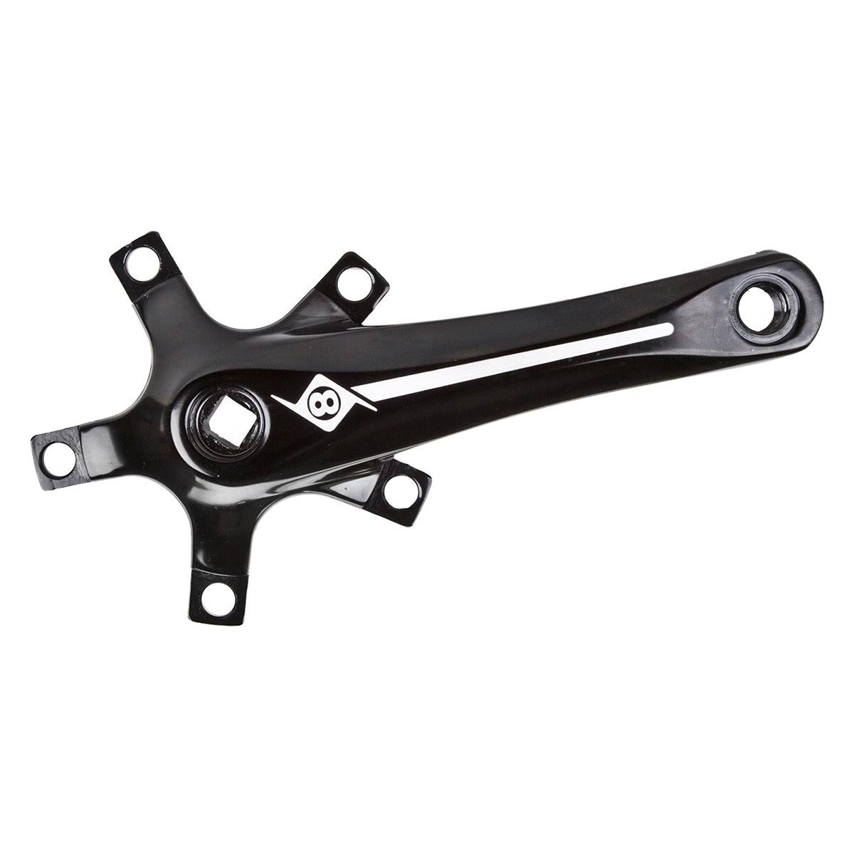 Origin8 Alloy Crank Set, 160mm, Black