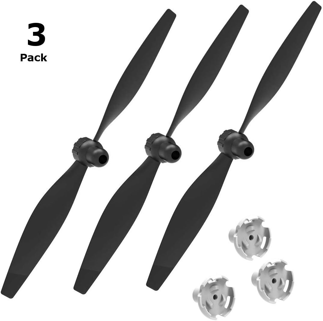 Spare Propellers for Top Race TR-F4U 4 Channel Remote Control Airplane with Propeller Savers and Adapters Pack of 3