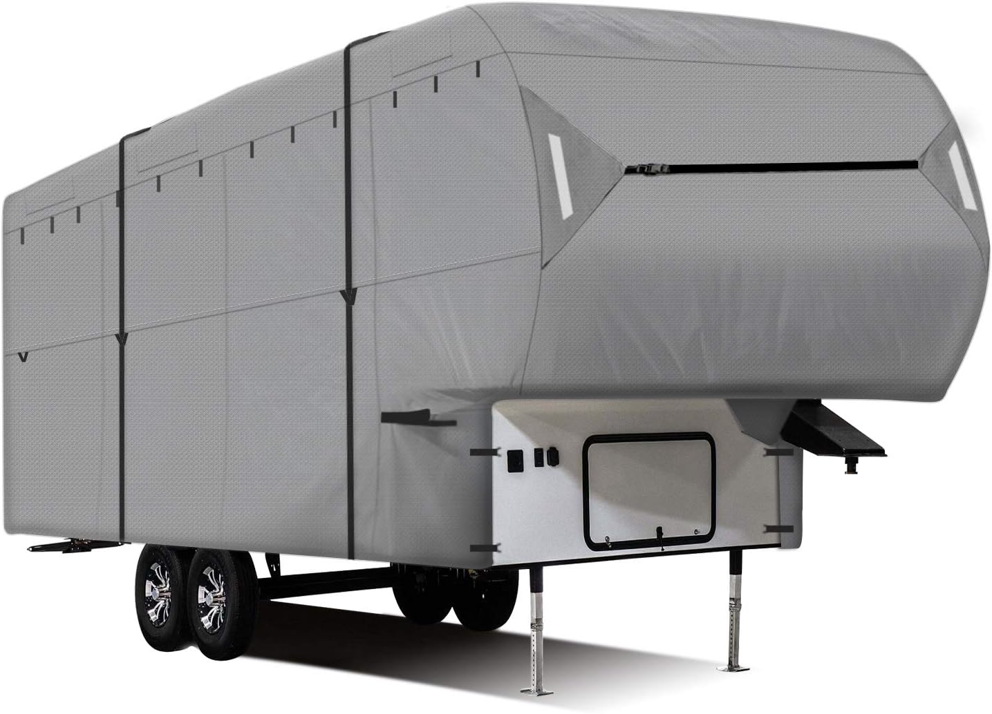 Leader Accessories Windproof 5th Wheel RV Cover Fits 33'-37' Motorhome RV Outdoor Protect Camper Cover