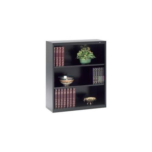 Tennsco Metal Bookcase Three-Shelf 34-1/2w x 13-1/2d x 40H Black