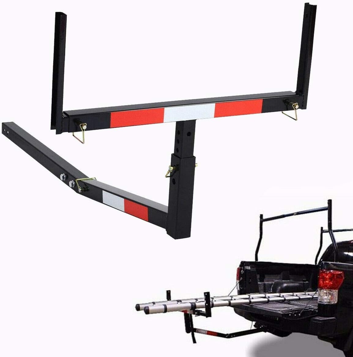 Pick Up Truck Bed Hitch Extender Extension Rack Boat Kayak Lumber Canoe