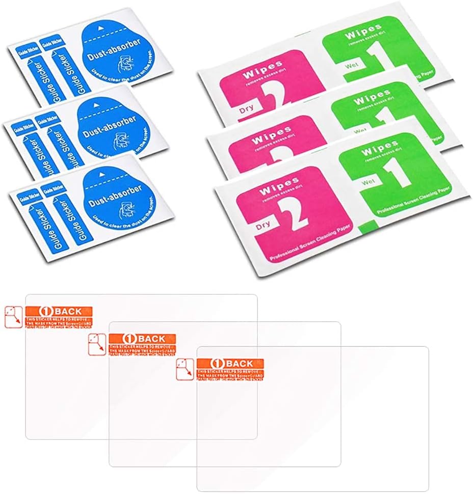 3-Pack Tempered Glass LCD Screen Protector Compatible with Fujifilm instax SQUARE SQ20 [0.25mm 2.5D High Definition 9H]