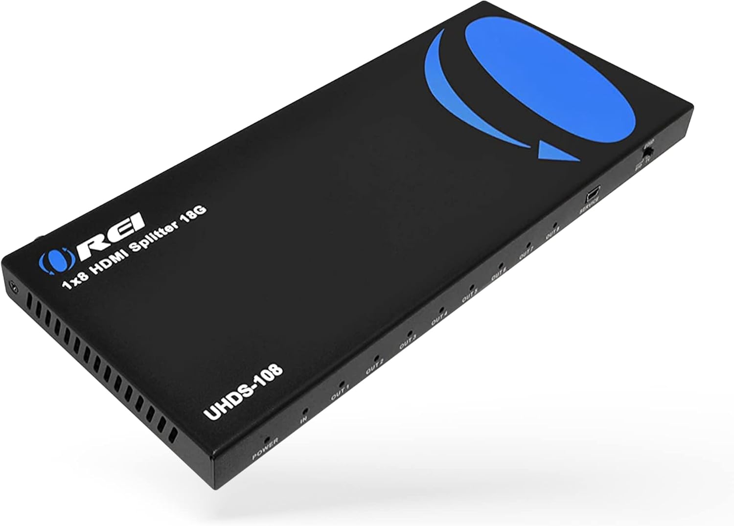 OREI 1x8 2.0 HDMI Splitter 8 Ports with Full Ultra HDCP 2.2, 4K at 60Hz & 3D Supports EDID Control - UHDS-108 Pack of 2