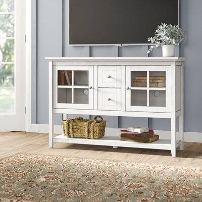 Beachcrest Home Greggs TV Stand for TVs Up to 55x22 Color: Antique White