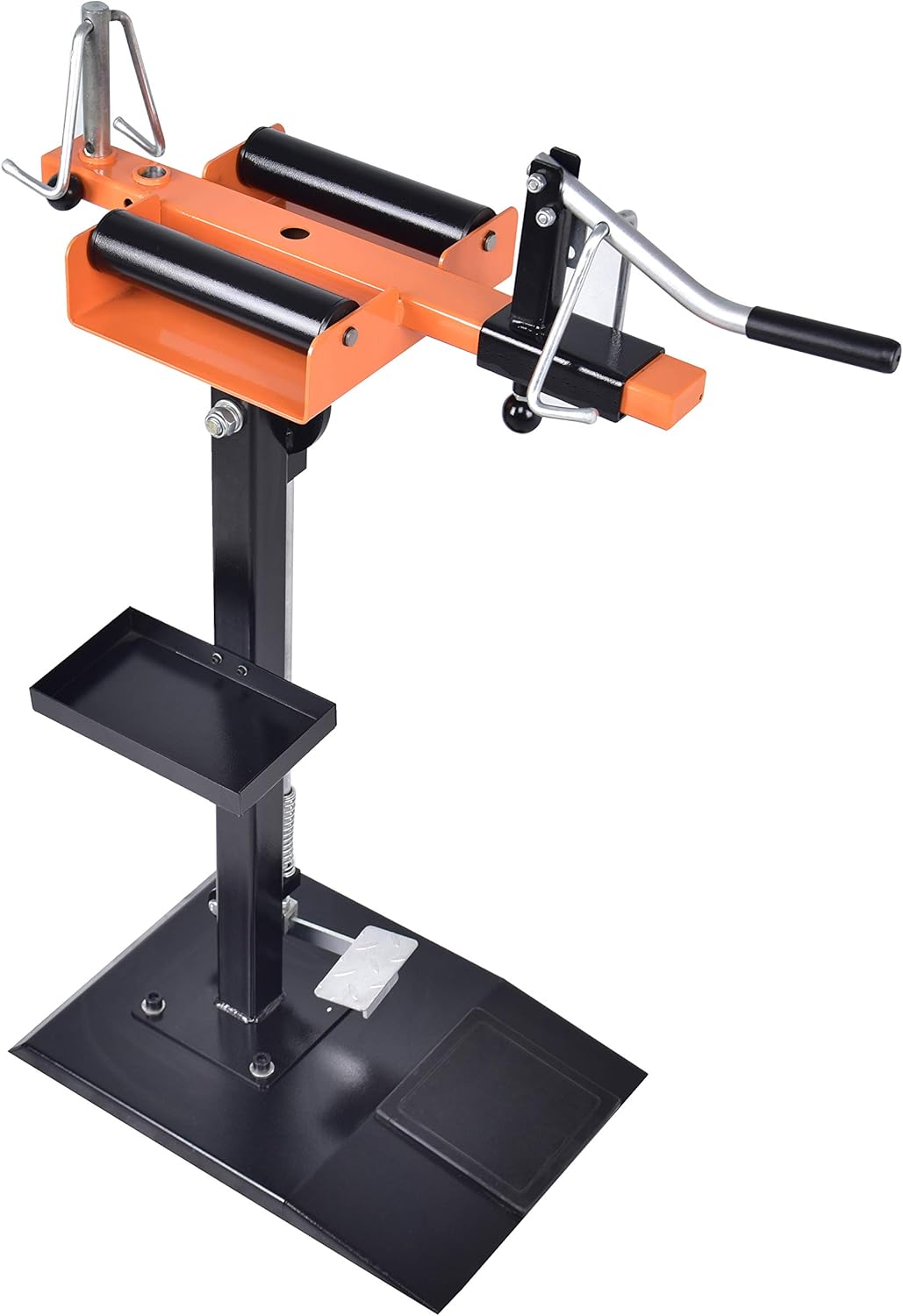 Aain&reg; AE013 Tilting Swivel Top Manual Tire Spreader, Tire Spreader For Motorcycle Tire Changer with attached tool tray