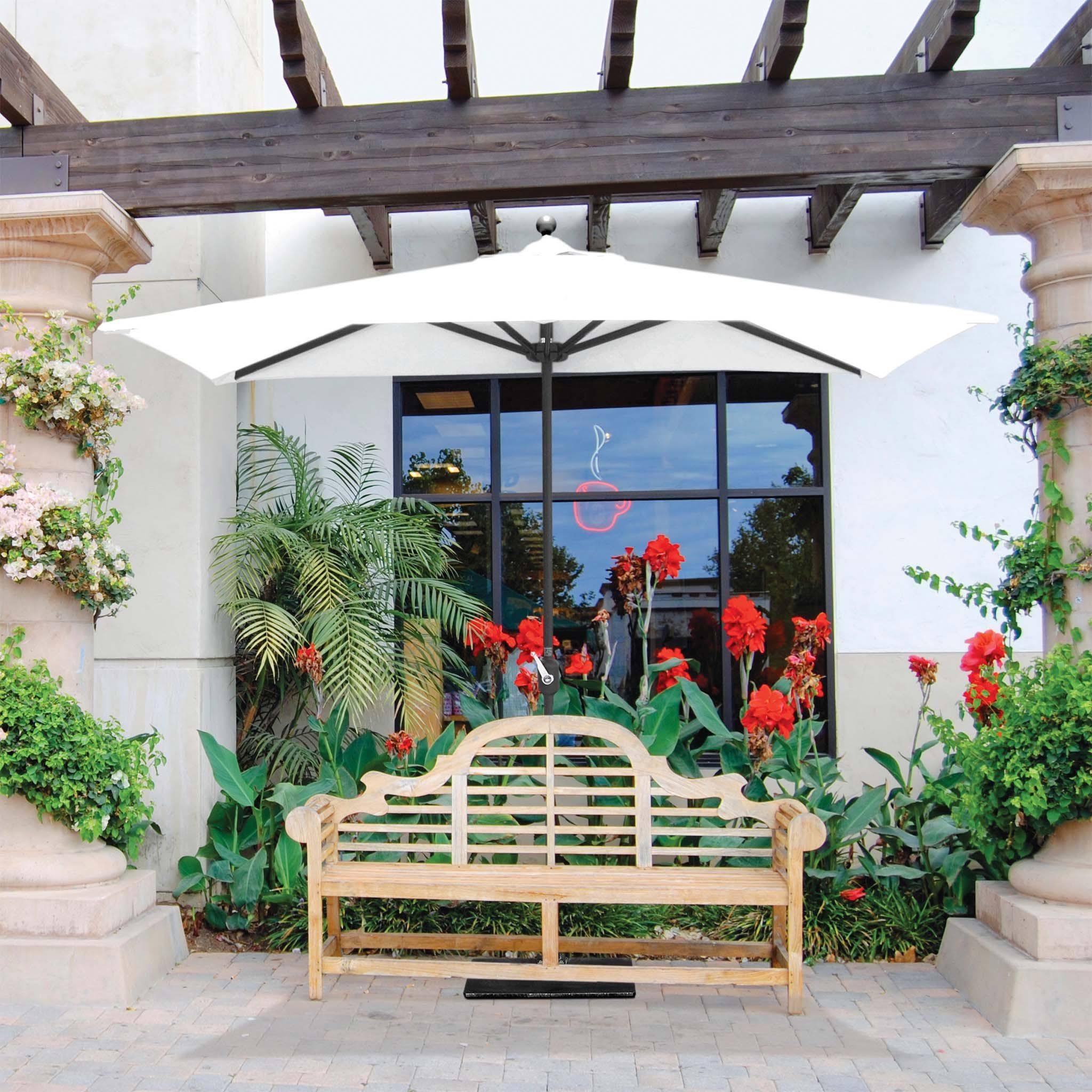 Galtech International-772AB50-Half Wall - 3.5& x 7& Umbrella 50: Black