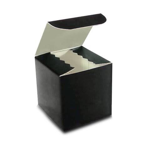 Black Gloss Gift Boxes 4 inch x 4 inch x 4 inch | Quantity: 100 by Paper Mart