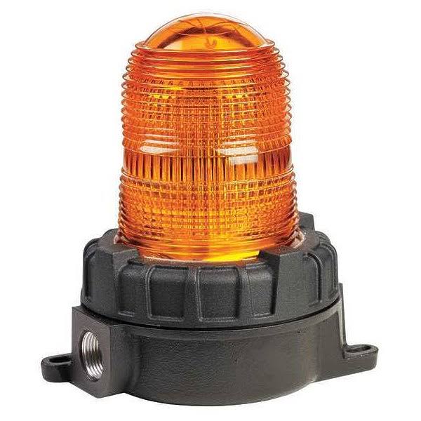 Federal Signal 191XL-S120240A Warning Light, LED, Amber, 120VAC
