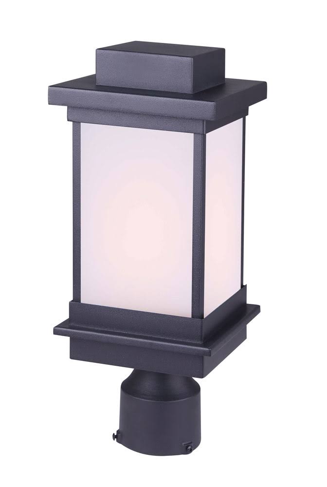 Canarm IOL476BK Akello 1 Light 16 inch Black Post Head Outdoor
