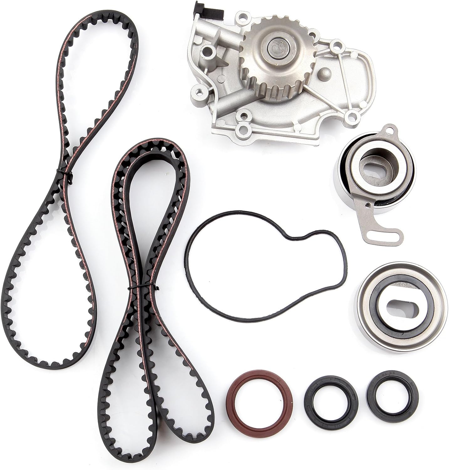 Timing Belt Kit including timing Belt water pump with gasket tensioner bearing etc,OCPTY Compatible for 1997 1998 1999 Acura CL/1994 1995 1996 1997 1998 1999 2000 2001 2002 Honda Accord