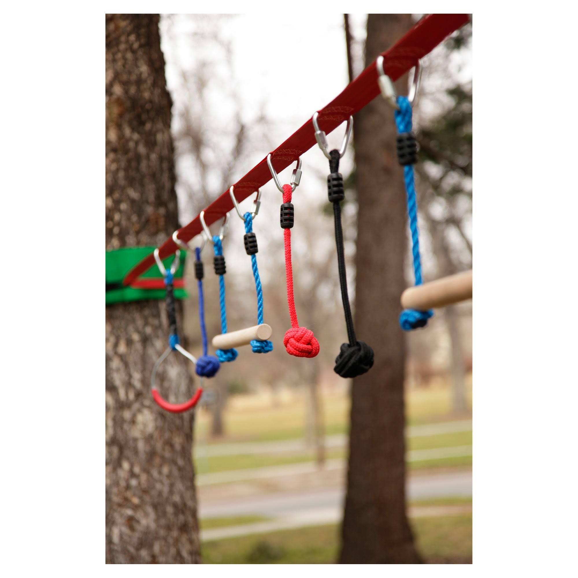 B4 Adventure Slackers NinjaLine 30& Intro Kit with 7 Hanging Obstacles